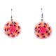 BEADED ROSE EARRINGS BY CARMELITA HOMER (NAVAJO)