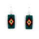 MULTI-COLOR BEADED EARRINGS BY DANIEL YAZZIE (NAVAJO)