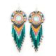 LONG BEADED EARRINGS BY SADIE EDD (NAVAJO)