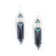 BEADED EARRINGS BY SADIE EDD (NAVAJO)