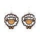 LARGE SHEEP EARRINGS BY MARCELLA BEALL (NAVAJO/JEMEZ)