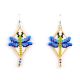 DRAGONFLY BEADED EARRINGS BY MARCELLA BEALL (NAVAJO/JEMEZ)