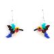 SMALL HUMMINGBIRD BEADED EARRINGS BY MARCELLA BEALL (NAVAJO/JEMEZ)