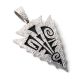 SILVER ARROWHEAD REVERSIBLE PENDANT BY RUBEN SAUFKIE (HOPI)