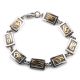 GOLD & SILVER LINK BRACELET BY ROBERT TAYLOR (NAVAJO)