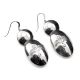 SILVER DROP EARRINGS BY HARRINGTON MILLER (NAVAJO)