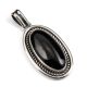 SILVER & ONYX PENDANT BY PETER NELSON (NAVAJO)