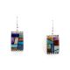 SILVER & MULTI-STONE INLAY EARRINGS BY BRYON YELLOWHORSE (NAVAJO)