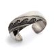 SILVER CUFF BRACELET BY THOMAS SINGER (NAVAJO)