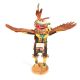 SMALL RED TAILED HAWK KACHINA BY WALLY NAVASIE (HOPI)