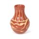 REDWARE POTTERY JAR BY DENISE CHAUARRIA (SANTA CLARA)