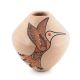 SMALL POTTERY VASE WITH HUMMINGBIRD BY HELEN TAFOYA HENDERSON (JEMEZ)