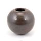 SMALL DARK BROWN POLLISHED POTTERY JAR BY LINCOLN & JUDY TAFOYA (SANTA CLARA)