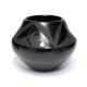 BLACKWARE POTTERY BOWL WITH GEOMETRIC DESIGNS BY MARIA MARTINEZ (SAN ILDEFONSO)